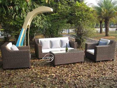 Wicker Outdoor Furniture Handmade Rattan Outdoor Furniture Sofa Set -DR-2166
